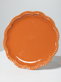 Italian Beaded Fruit Plate in Umber