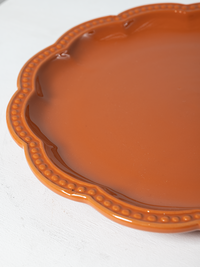 Italian Beaded Plate in Umber