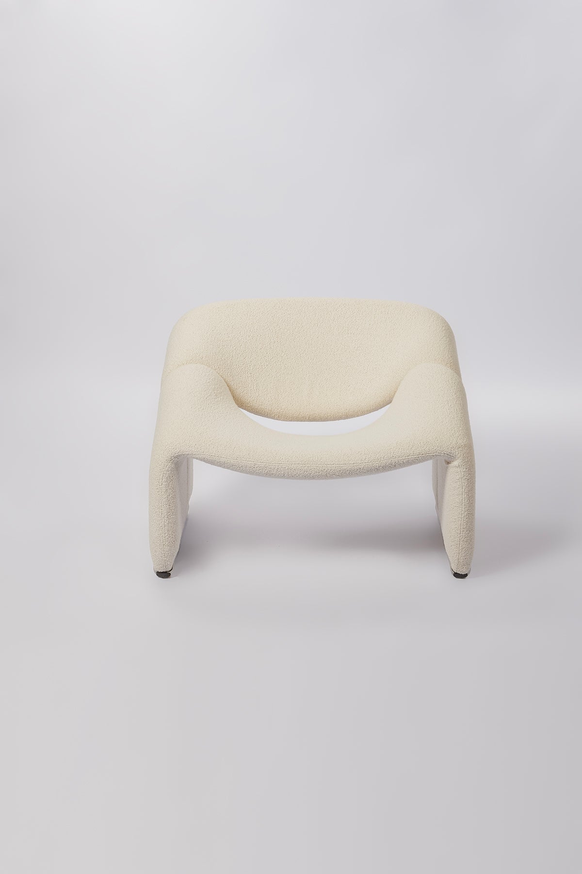 Pierre Paulin Groovy Chair with Boucle Upholstery