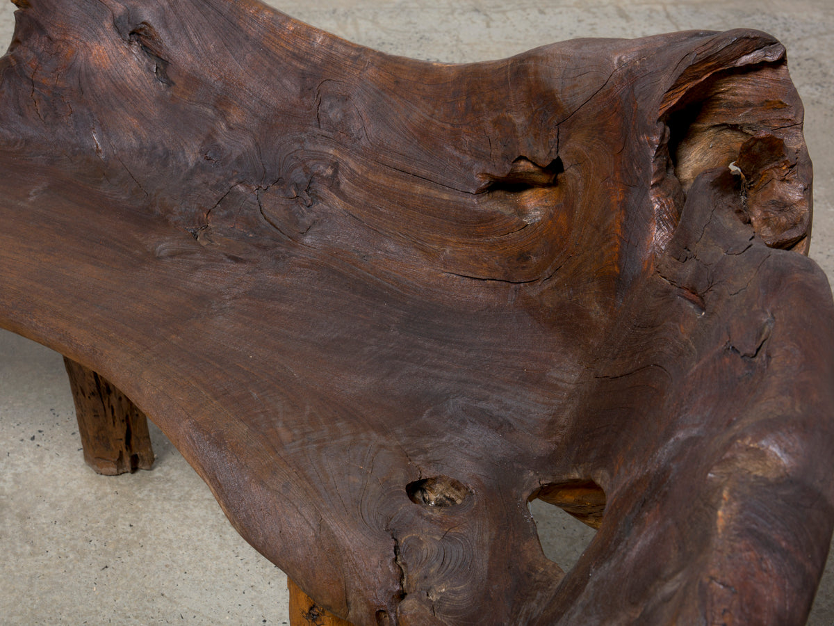 Brutalist Olive Tree Bench
