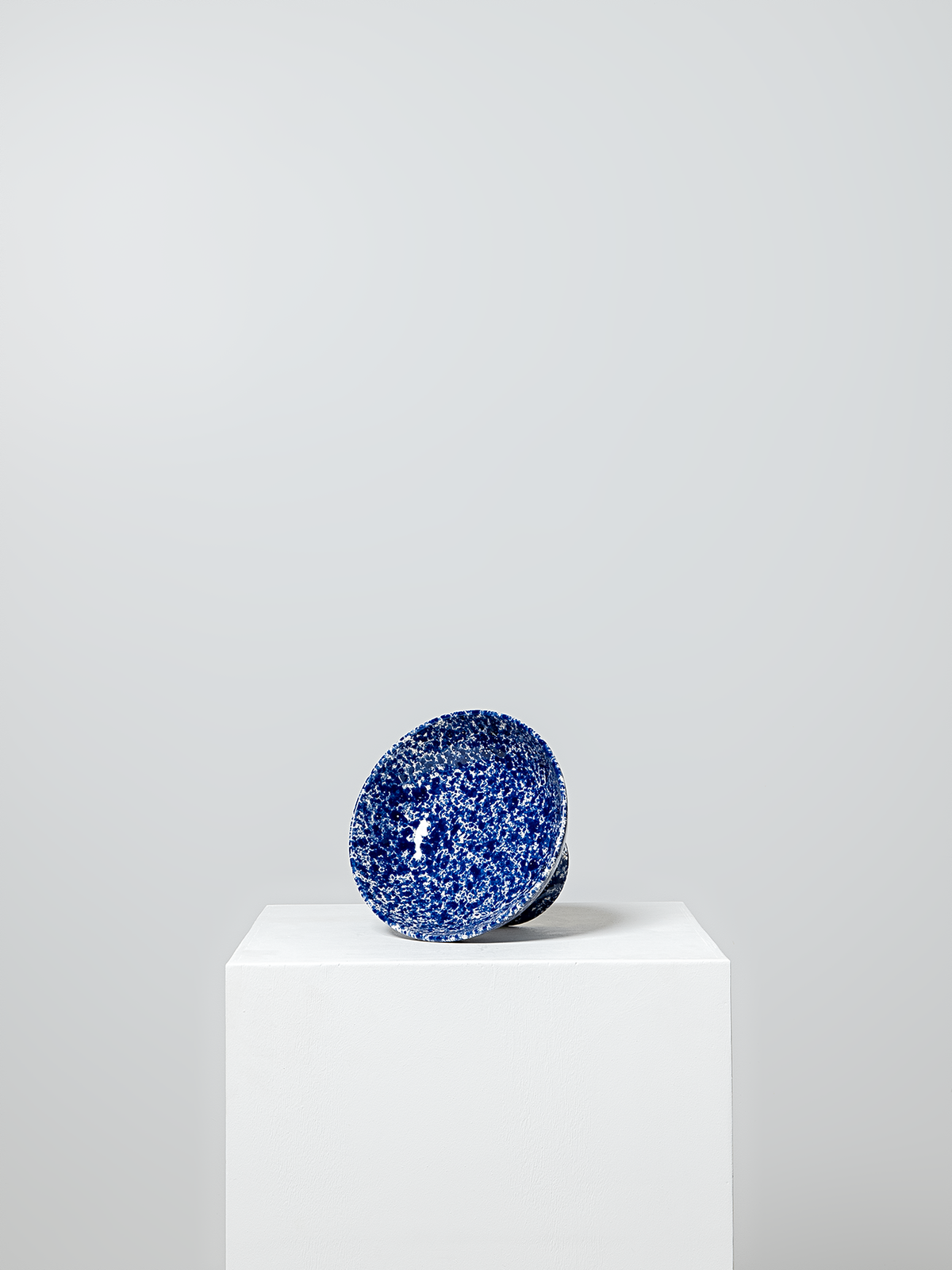Italian Cerulean Pedestal Bowl