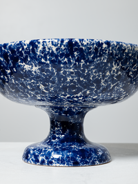 Italian Cerulean Pedestal Bowl