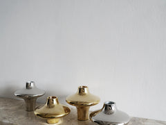 Doublet Candleholder Large - Titanium