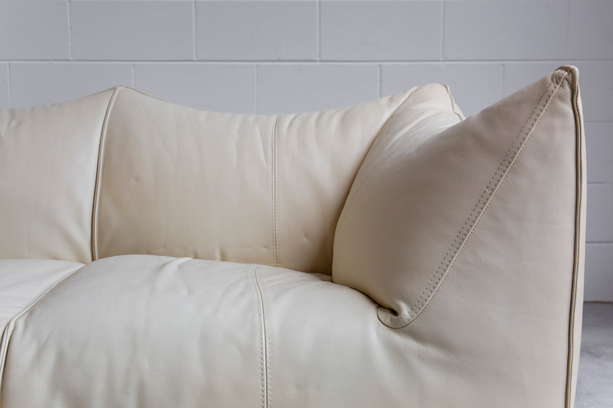 B and B Le Bambole 2 Seater - Cream Leather