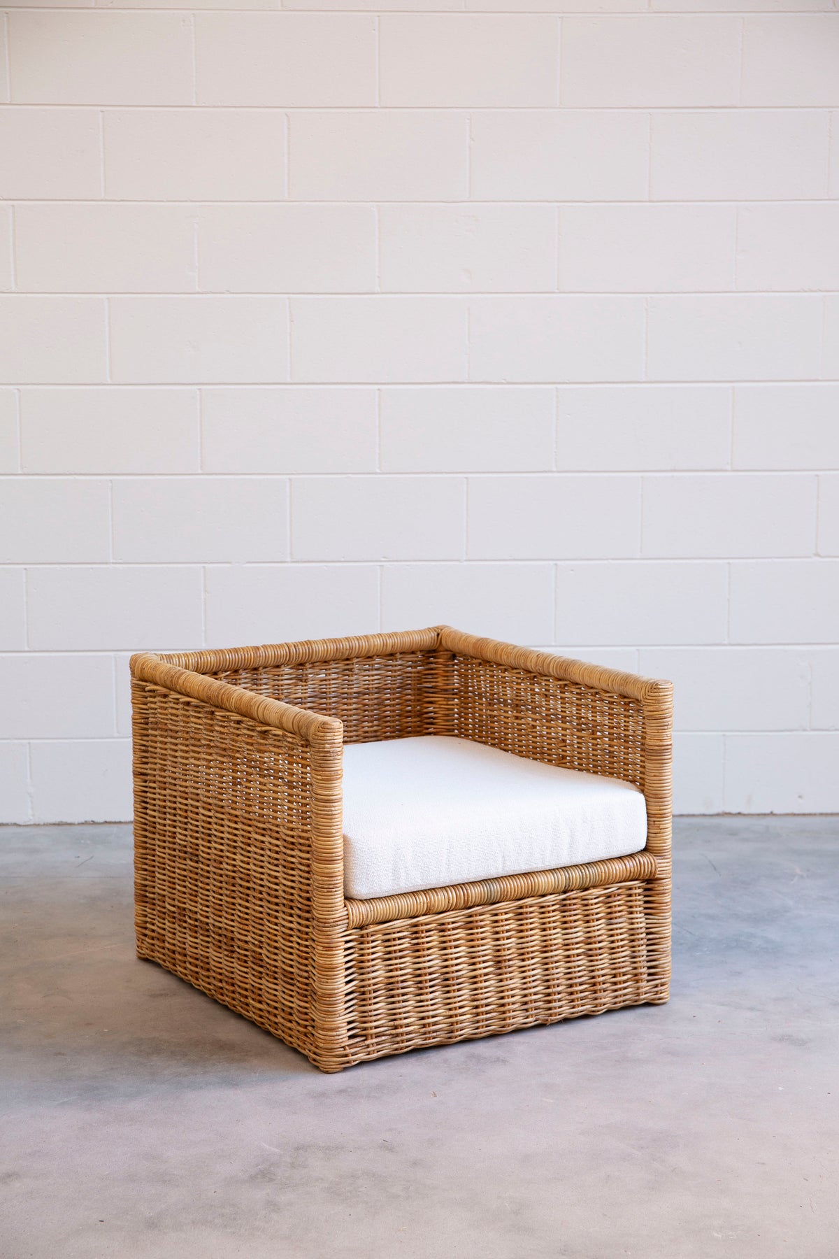1950s Rattan Armchair (2 Available)