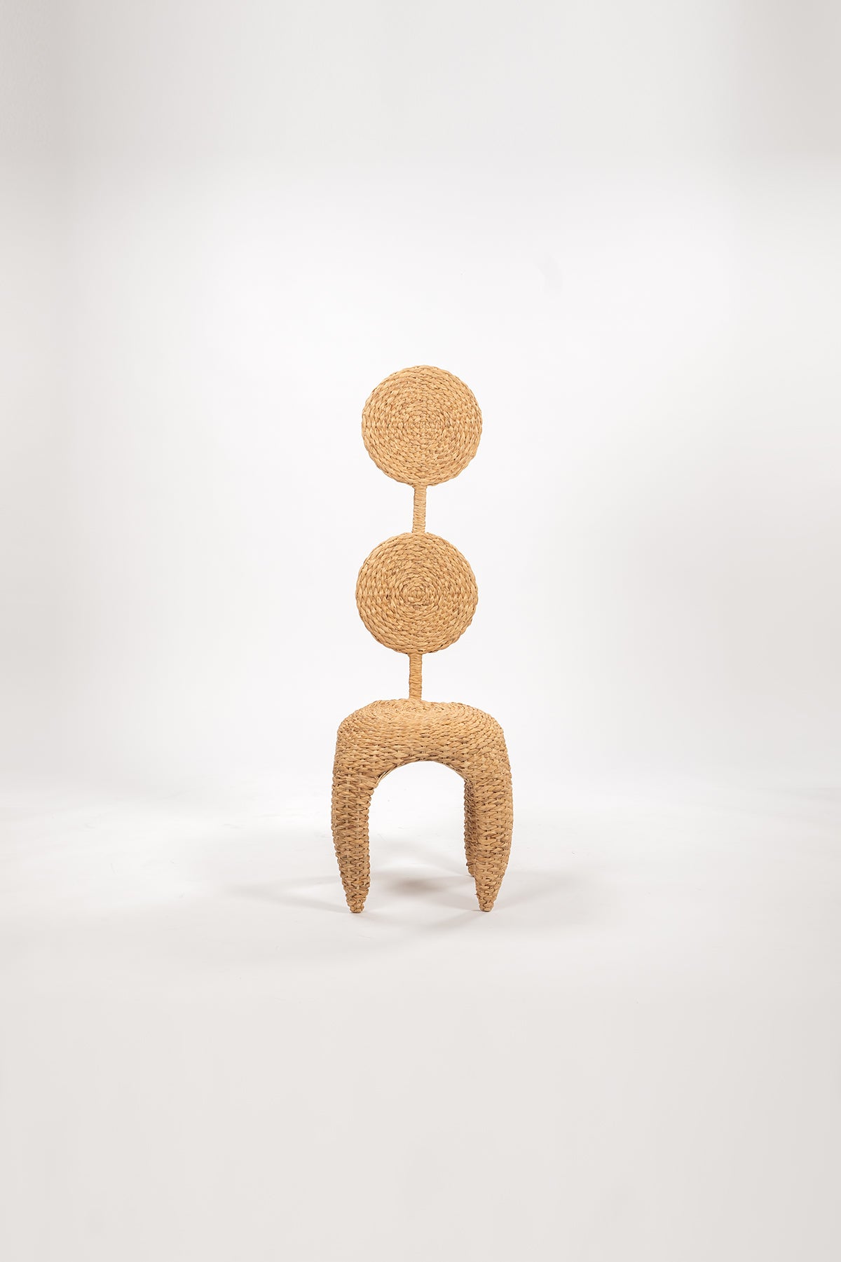 Sculptural Braided Rush Chair