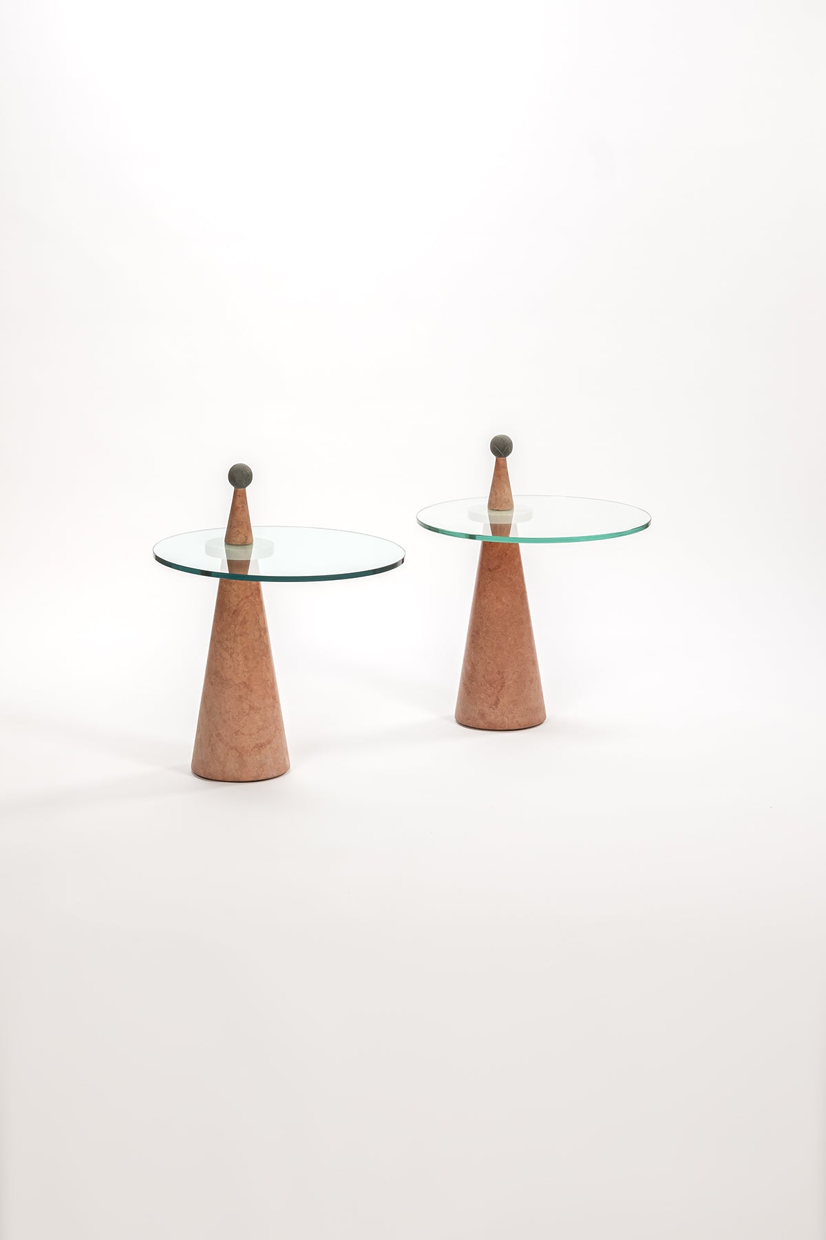 Italian Marble and Glass Table (2 Available)