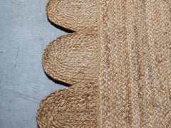 Scalloped Jute - Natural
