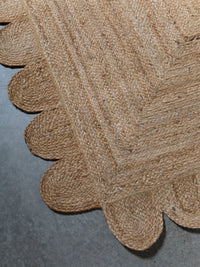 Scalloped Jute - Natural