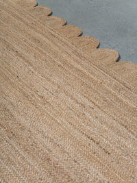 Scalloped Jute - Natural