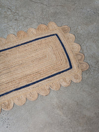 Scalloped Jute - Blue