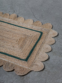 Scalloped Jute - Green