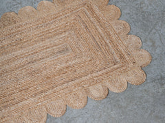 Scalloped Jute - Natural