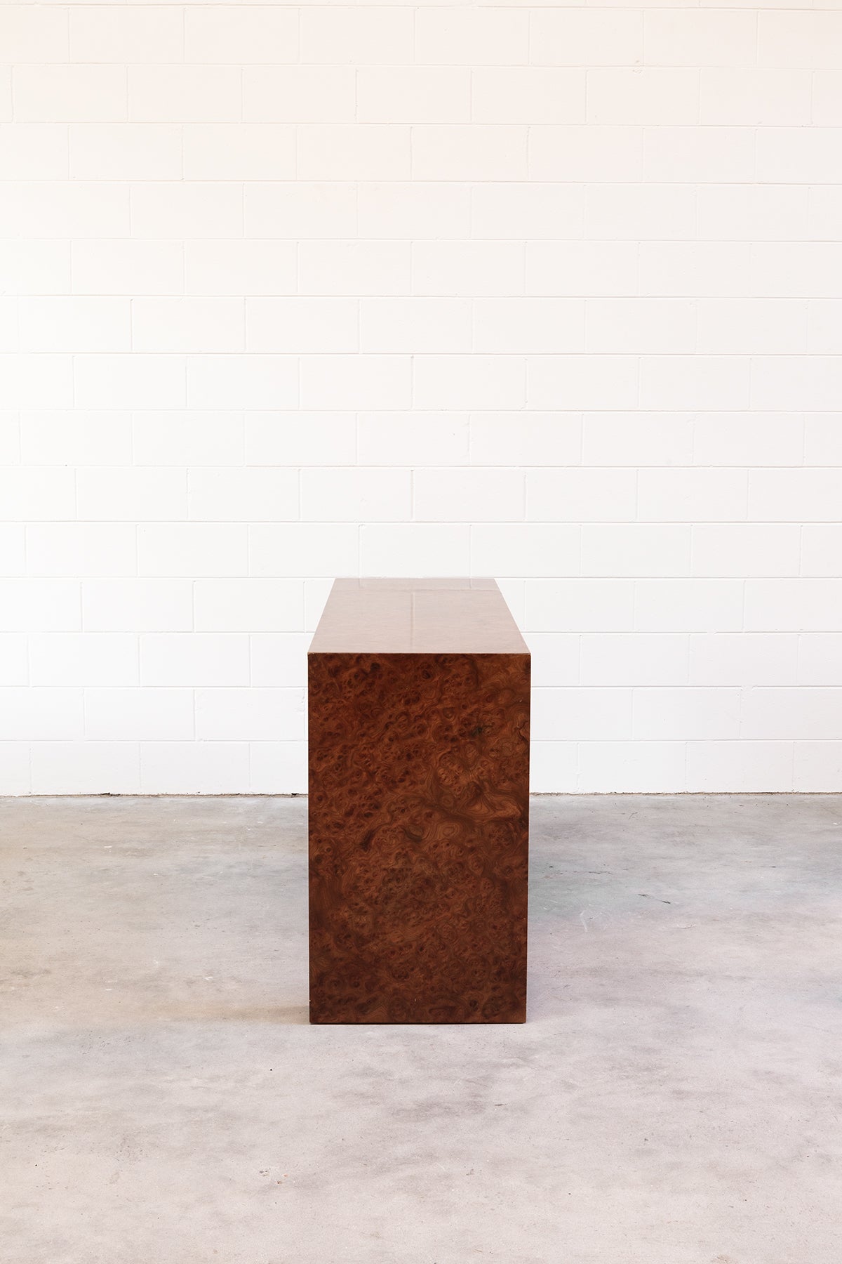 1970s Italian Burl Console