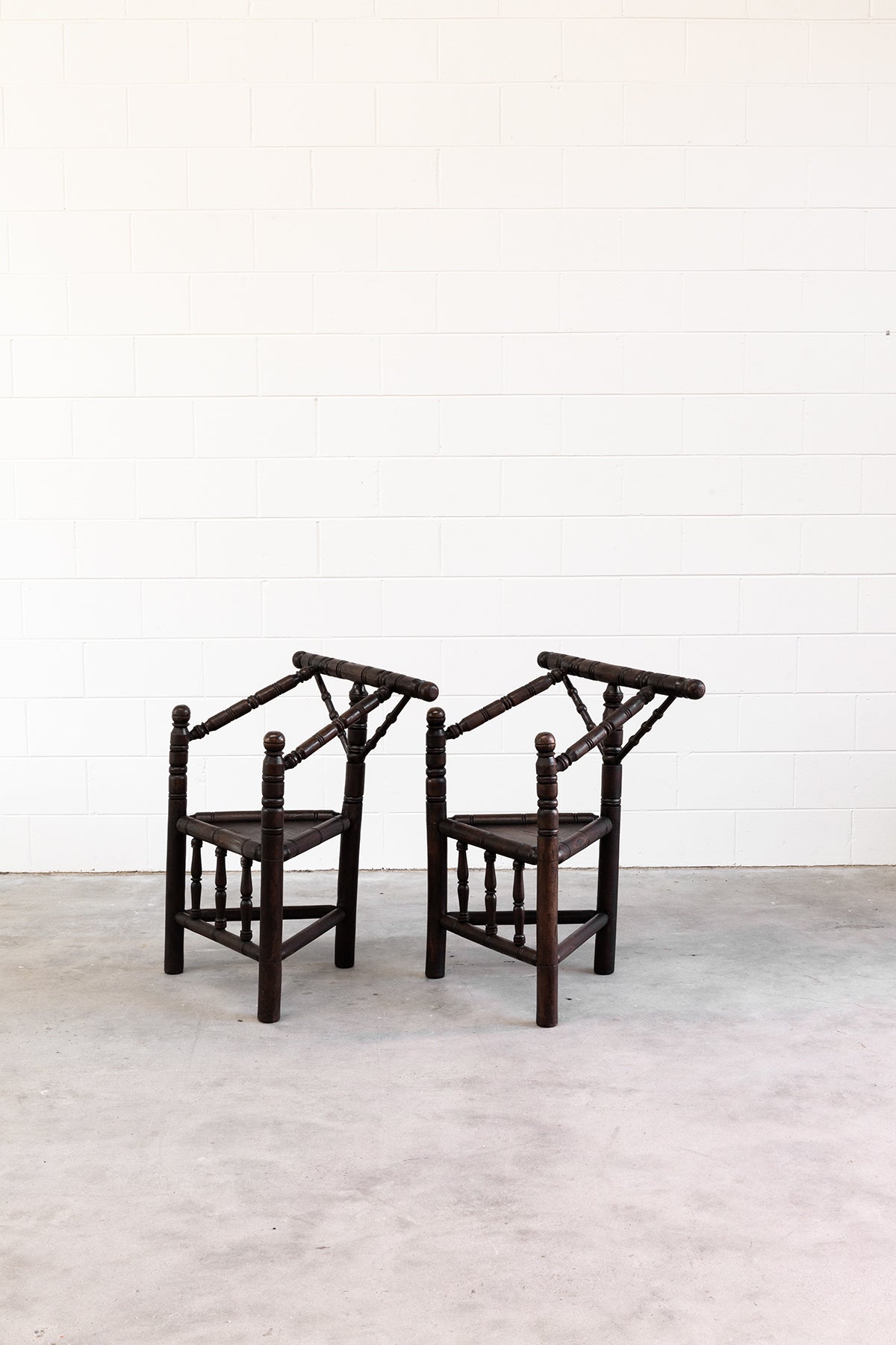1950s Monk Oak Armchair (2 Available)