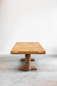 Charles Dudouyt Oak Dining Table