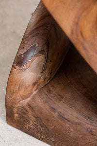 Carved Rain Tree Stools by Olivier de Schrijver (1 Available)