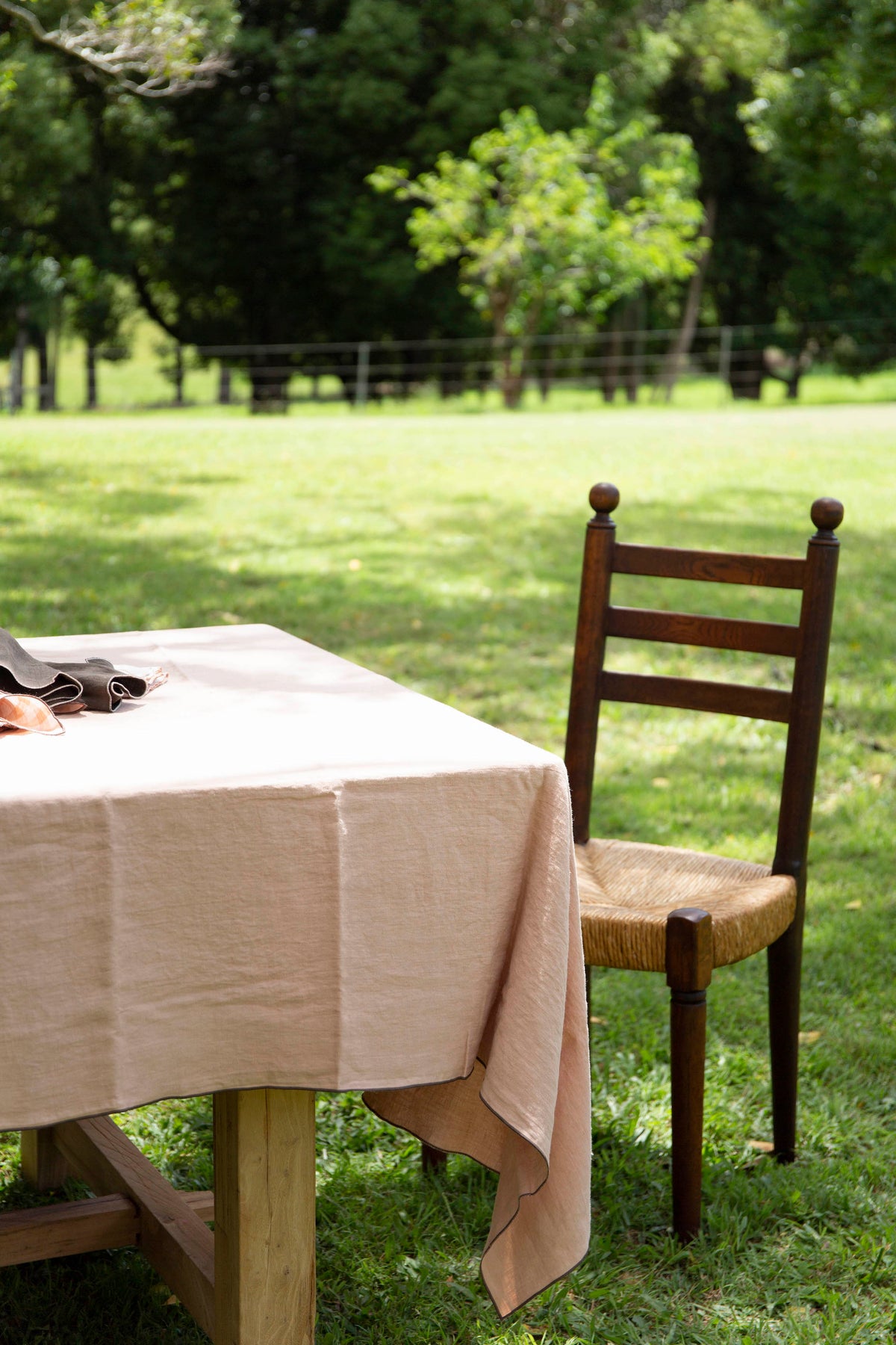 Linen Tablecloth - Dusty Coral