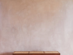 Teak and Cane Bench