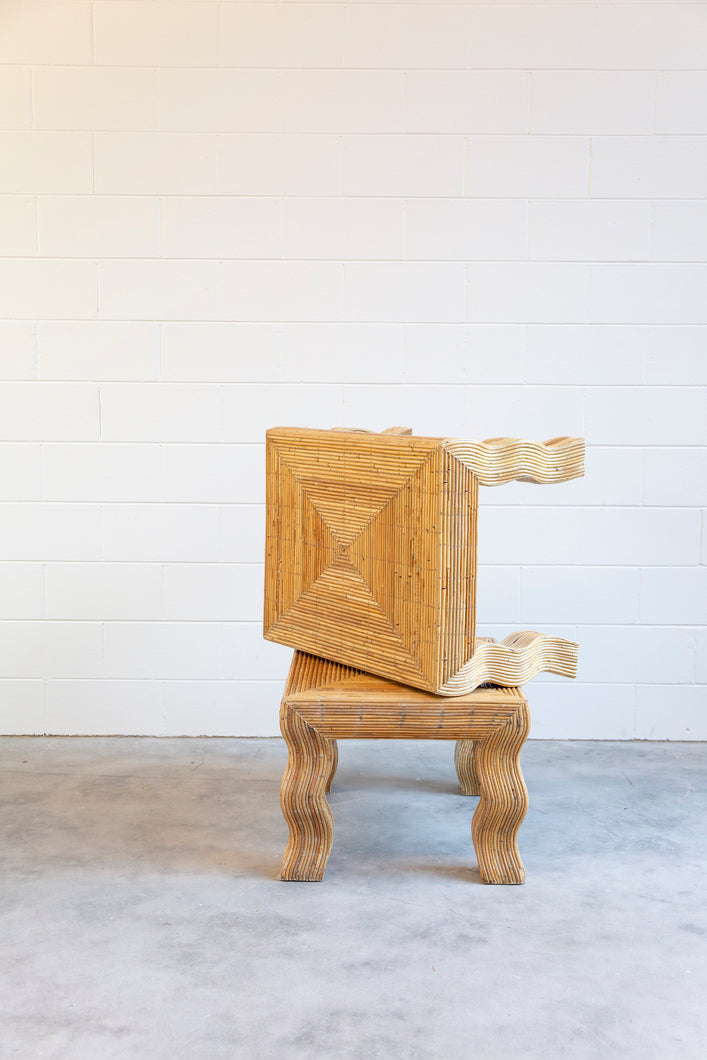 Vivai del Sud 'Serpent' Bamboo Table (2 Available)