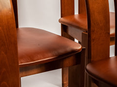 1970s Mario Marenco Dining Chair with Leather Upholstery