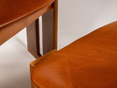 1970s Mario Marenco Dining Chair with Leather Upholstery