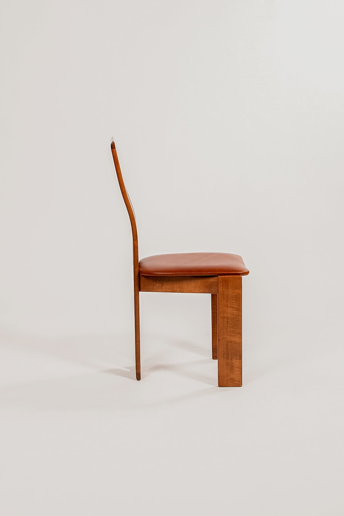 1970s Mario Marenco Dining Chair with Leather Upholstery