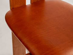 1970s Mario Marenco Dining Chair with Leather Upholstery