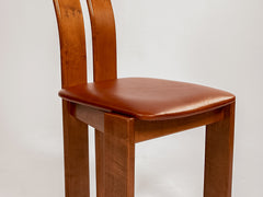 1970s Mario Marenco Dining Chair with Leather Upholstery