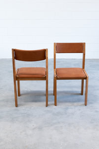 Luigi Gorgoni Elm and Leather Chair Roche Bobois Edition (4 Available)