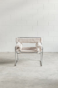 Wassily Chair with New Zealand Sheepskin Upholstery